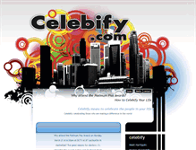 Tablet Screenshot of celebify.com